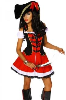 Karneval Damen Kostüm Piratin Donna