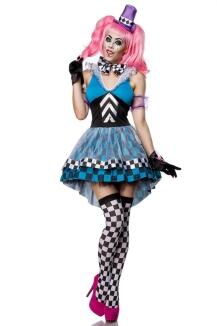 Karneval Damen Kostüm Set Hutmacher Crazy Hatter