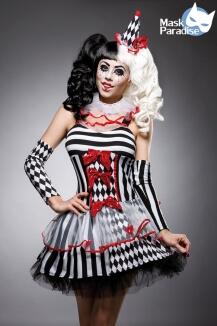 Karneval Damen Kostüm Set Harlekin