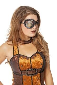 Wilbers Karneval Augenklappe Steampunk