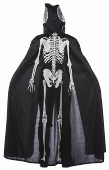 Karneval Halloween Kinder Cape Leuchtendes Skelett