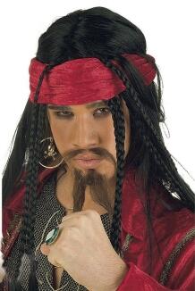 Karneval Herren Perücke Pirat