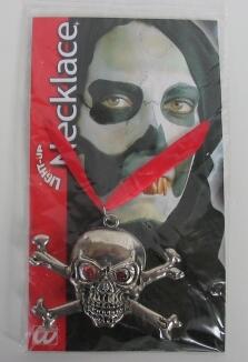 Widmann Karneval Halloween Totenkopf-Medaillon