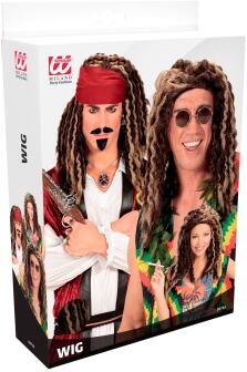 Widmann Karneval Perücke Dreadlocks Pirat Rasta