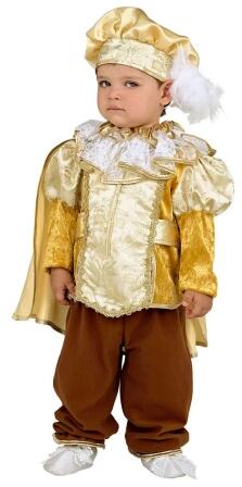 Karneval Baby Kostüm Goldener König
