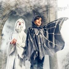 Souza Karneval Halloween Kinder Kostüm Geist weiß-grau