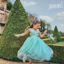 Souza Karneval M&auml;dchen Party-Kleid Blume Florine mint