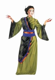 Limit Karneval Damen Kostüm Geisha Gold