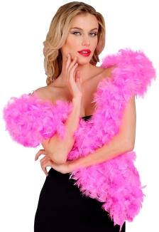 Widmann Karneval Federboa Luxus rosa