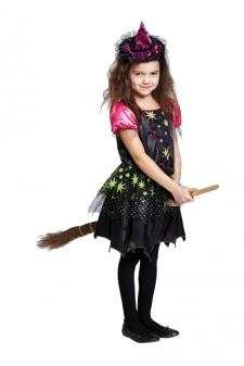 Karneval Halloween Mädchen Kostüm Hexe Magic Witch