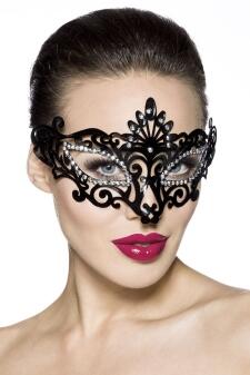 Karneval Damen Maske schwarz