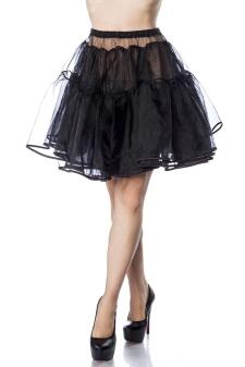 Belsira Karneval Damen Petticoat schwarz