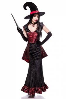 Karneval Halloween Damen Kostüm Hexe Dark Witch
