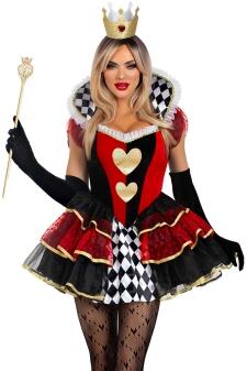 Leg Avenue Karneval Halloween Damen Kostüm Herzkönigin