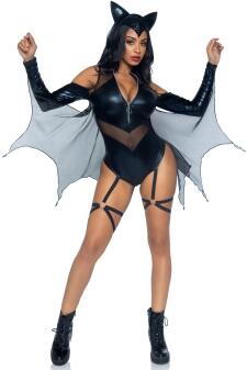 Leg Avenue Karneval Halloween Damen Kostüm Midnight Bat