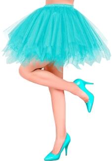 Widmann Karneval Damen Petticoat Rock türkis