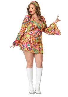 Leg Avenue Damen Kostüm HIPPIE CHICK XXL