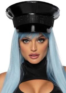 Leg Avenue Karneval Damen Hut Militär schwarz