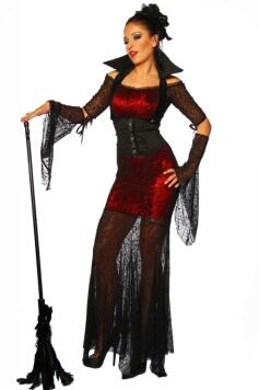 Karneval Halloween Damen Kostüm Hexe Black Betty