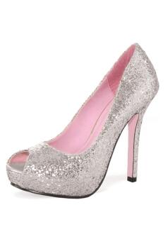 Leg Avenue Karneval Schuhe Ella silber