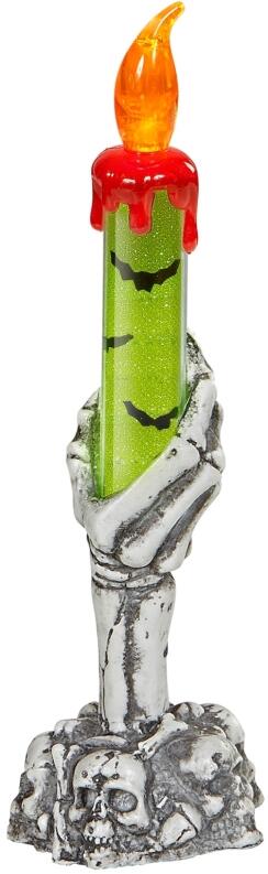 Halloween Dekoration Skeletthand-Kerzenständer mit LED_Kerze