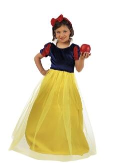 Karneval Mädchen Kostüm Schneewittchen