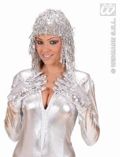 Karneval Handschuhe Pailletten Farbwahl