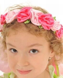 Lovely Lea Karneval Kopfschmuck Haarkranz Fee rosa