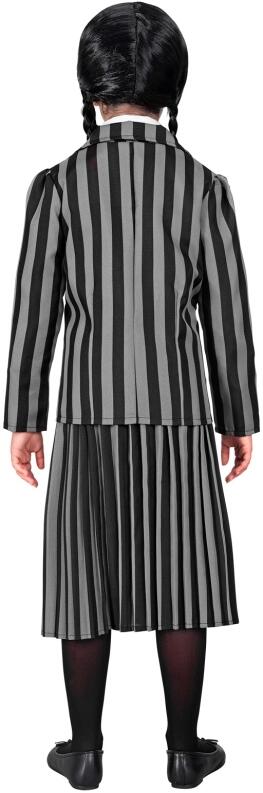 Karneval Halloween Mädchen Kostüm Dark Girl gestreift