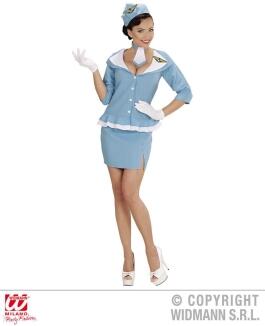 Karneval Damen Kostüm Retro Hostess