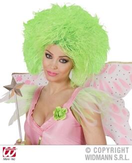 Karneval Damen Perücke Fee grün