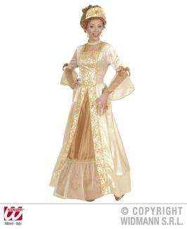 Karneval Damen Kostüm Gold Prinzessin
