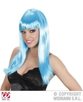 Karneval Damen Perücke BEAUTIFUL blau