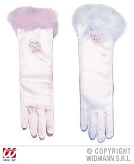 Karneval Kinder Handschuhe lang Farbwahl