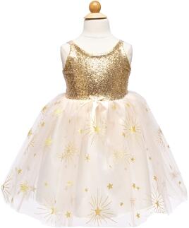 Great Pretenders Karneval Mädchen Party Kleid Sterne Golden Glam