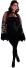 Karneval Halloween Damen Umhang Cape Fledermaus schwarz