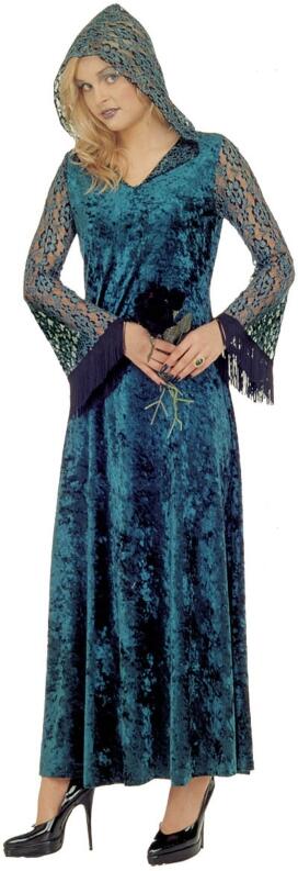 Karneval Halloween Damen Kostüm Zauberin Dunkle Verführerin