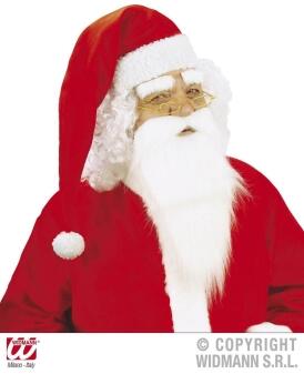 Weihnachtsmann Bart mit Augenbrauen