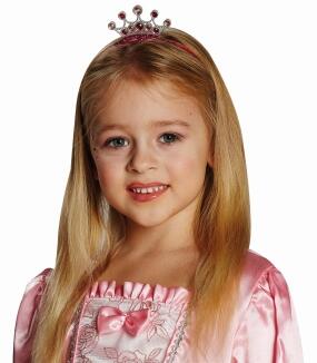 Karneval Kinder Haarreif Krönchen rosa