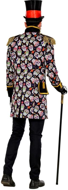 Karneval Halloween Herren Kostüm Jackett Frack Tag der Toten bunt
