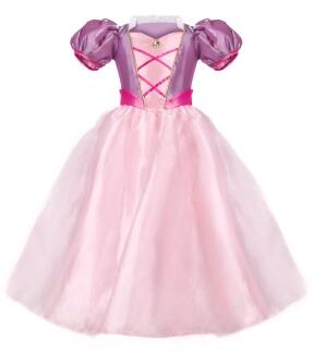 Karneval Mädchen Kostüm Prinzessin Rapunzel