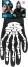 Karneval Halloween Skelett Handschuhe Erwachsene