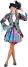 Thetru Karneval Damen Kostüm Jacke Global Paint