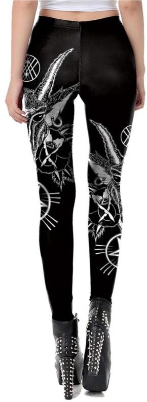 Ocultica Halloween Karneval Damen Leggings Devil