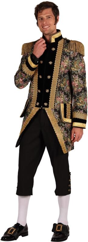 Thetru Karneval Herren Kostüm Jacke Frack Classic Style schwarz