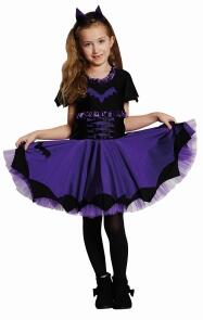 Karneval Halloween Mädchen Kostüm Fledermaus Baterina
