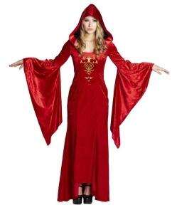 Karneval Halloween Damen Kostüm Gothic Robe