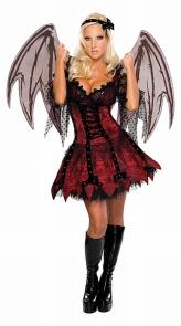 Karneval Halloween Damen Kostüm Fee Vampire Fairy