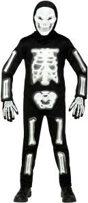Karneval Halloween Jungen Kostüm 3D Skelett