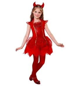 Karneval Halloween Mädchen Kostüm Teufelchen